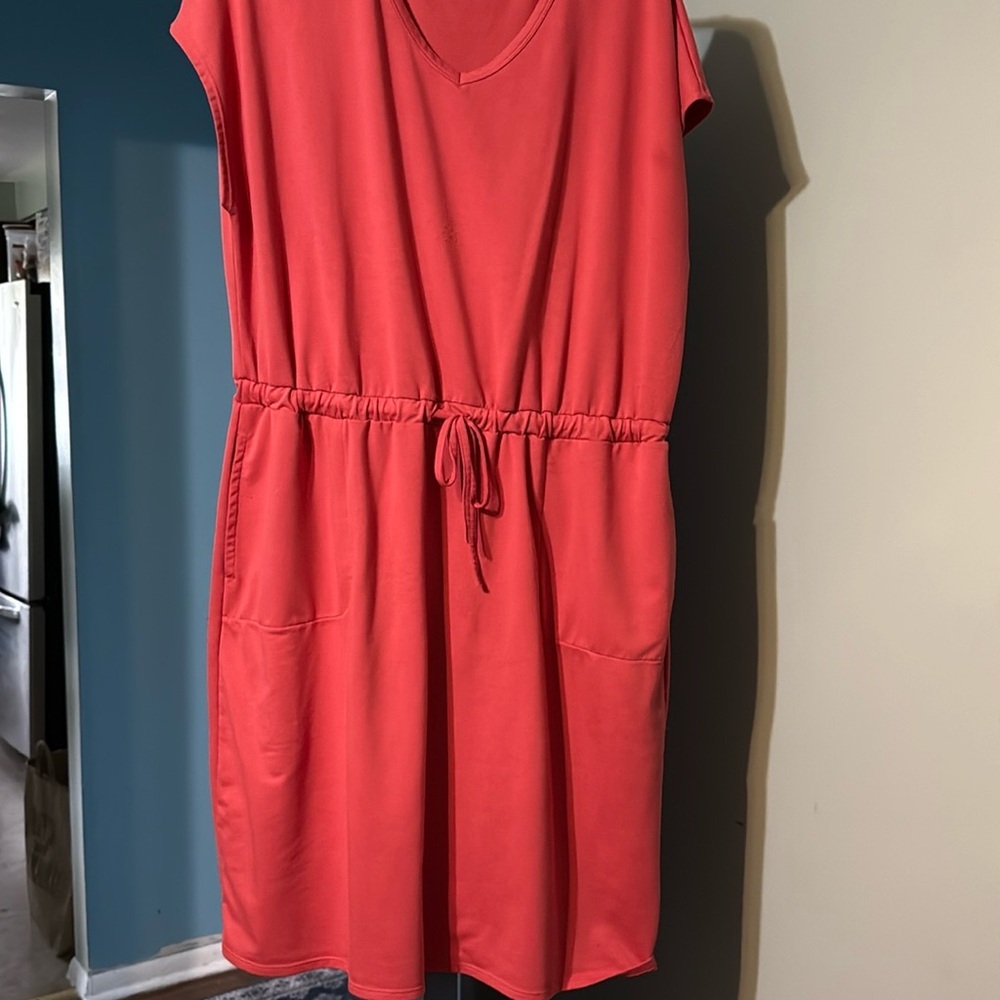 32 Degrees Coral Midi Dress